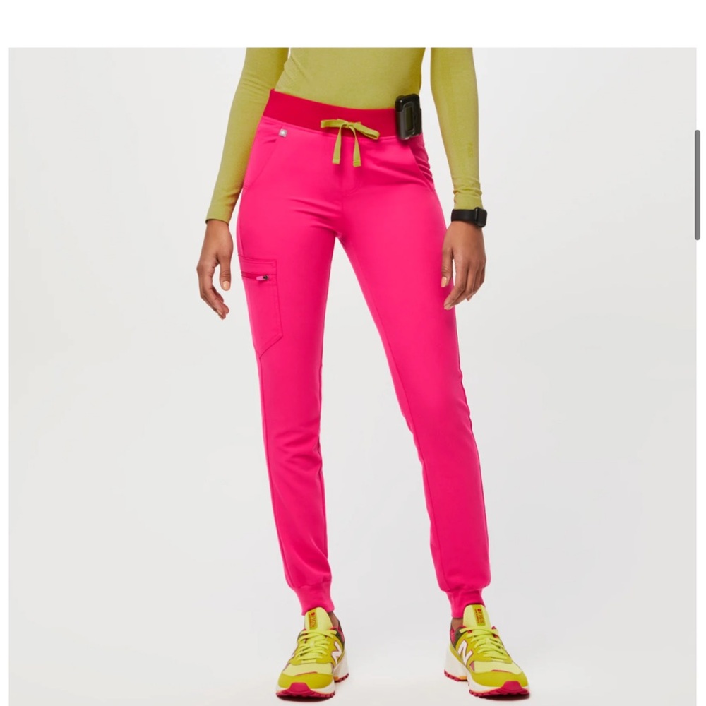 Figs Shocking pink Zamora joggers